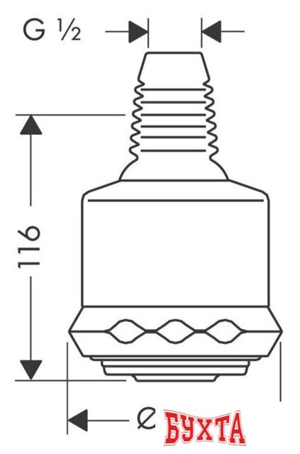Верхний душ Hansgrohe Clubmaster 28496000 2