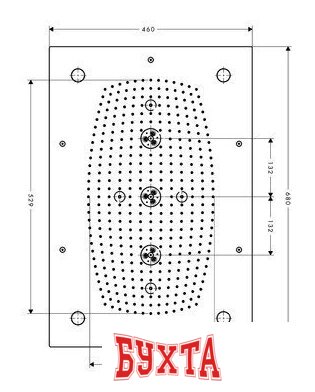 Верхний душ Hansgrohe Raindance Rainmaker [28418000] 2