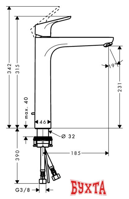 Смеситель Hansgrohe Focus 31531000 2