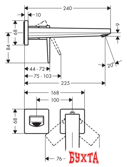 Смеситель Hansgrohe Metropol 32526000 (хром) 3