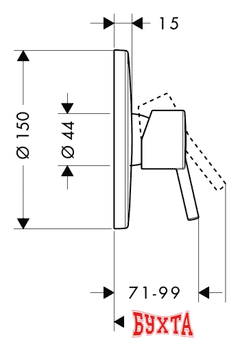 Смеситель без скрытого механизма Hansgrohe Talis S 32675000 2