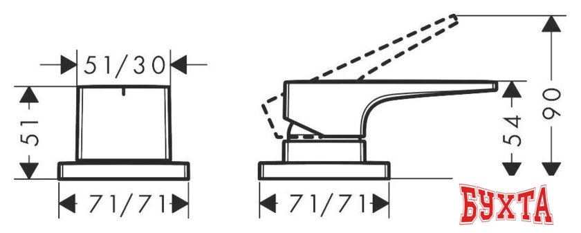 Смеситель Hansgrohe Metropol 32548000 2