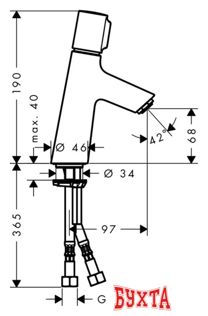 Смеситель Hansgrohe Talis Select S 72041000 3