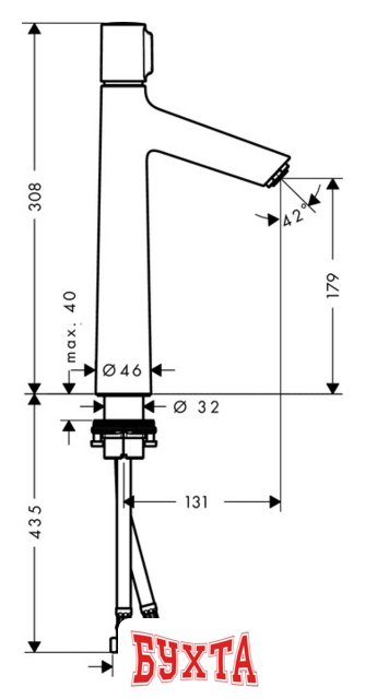 Смеситель Hansgrohe Talis Select S 72045000 2
