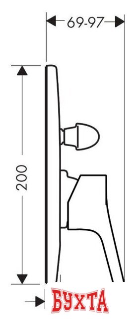 Смеситель без скрытого механизма Hansgrohe Talis S 72407000 2