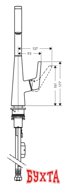 Смеситель Hansgrohe Talis Select S 72821000 3