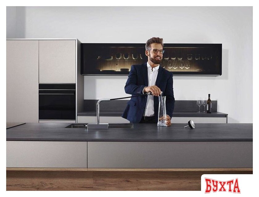 Смеситель Hansgrohe Aquno Select M81 73836800 (стальной) 3