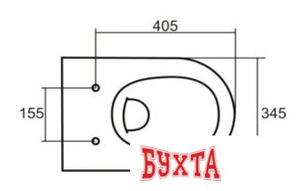 Унитаз подвесной Sanita Стандарт 4