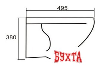 Унитаз подвесной Sanita Стандарт 5