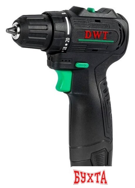 Дрель-шуруповерт DWT ABSP-12 DN-2 (с 2-мя АКБ)
