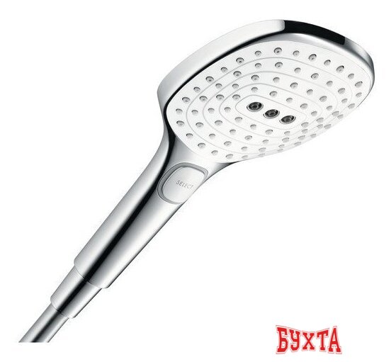 Душевой гарнитур Hansgrohe Raindance Select E 120 EcoSmart 26623400 (белый/хром) 3