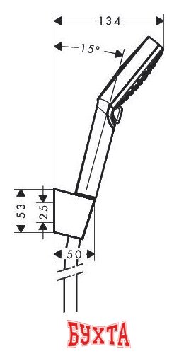 Душевой гарнитур Hansgrohe Crometta Vario EcoSmart 26694400 2