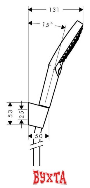 Душевой гарнитур Hansgrohe Raindance Select S 26701000 2