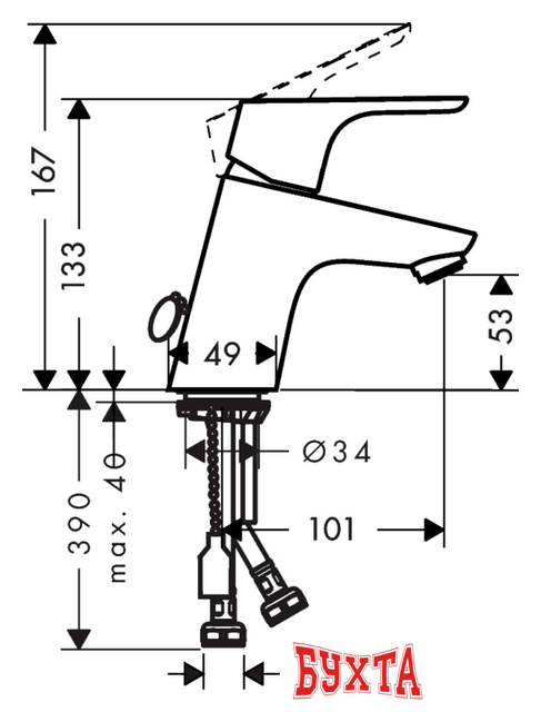Смеситель Hansgrohe Focus 31732000 2