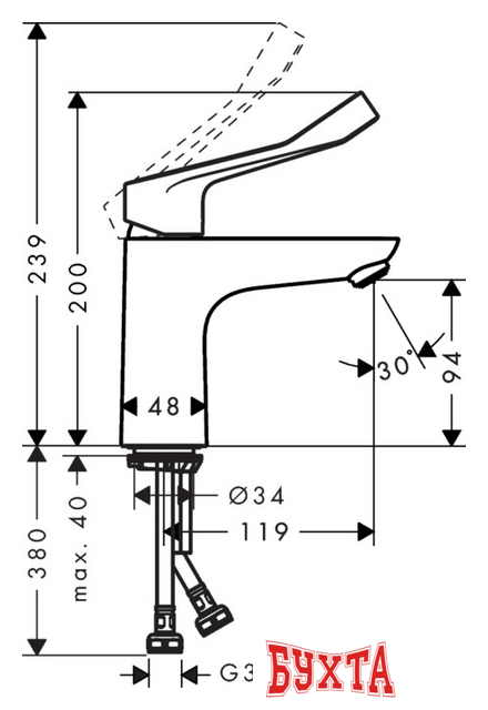 Смеситель Hansgrohe Focus 31917000 2