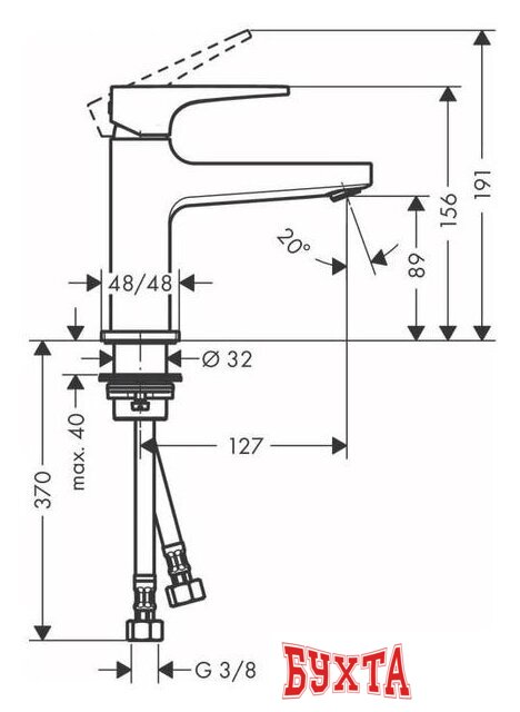 Смеситель Hansgrohe Metropol 32500140 2