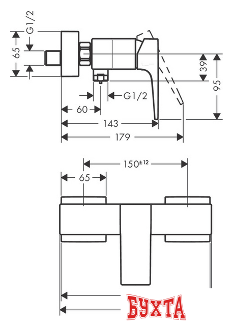 Смеситель Hansgrohe Metropol 32560700 (белый матовый) 2