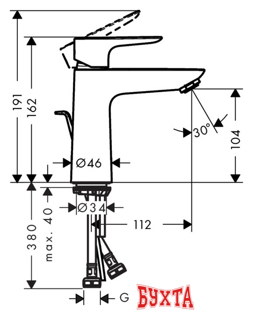 Смеситель Hansgrohe Talis E 71713000 2