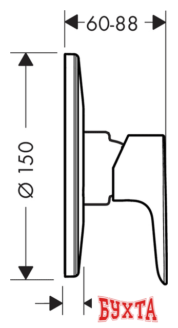 Смеситель без скрытого механизма Hansgrohe Talis E 71766000 2