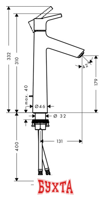 Смеситель Hansgrohe Talis S 72031000 2