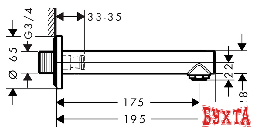 Излив Hansgrohe Talis S 72410000 2