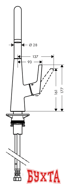 Смеситель Hansgrohe Talis S 72810000 3
