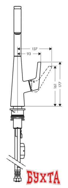 Смеситель Hansgrohe Talis Select S 72821800 3