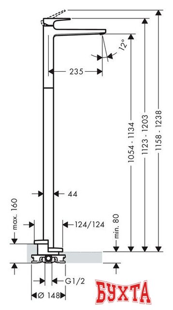 Смеситель Hansgrohe Metropole 74530000 3
