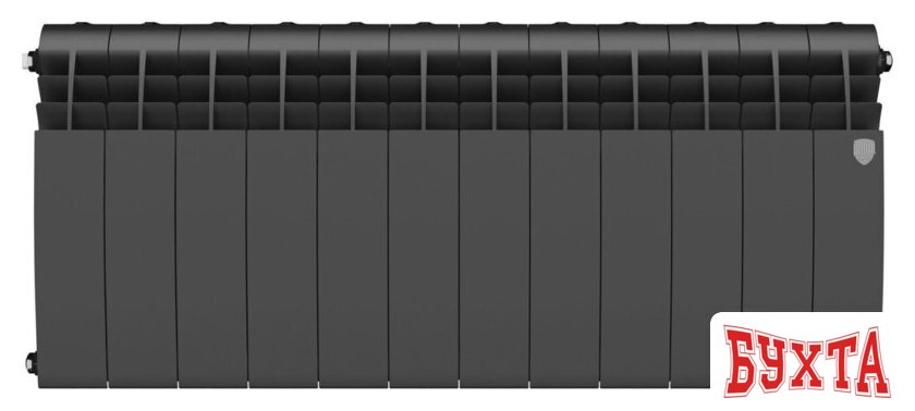 Биметаллический радиатор Royal Thermo Biliner B 350 Черный - 12 секций 2