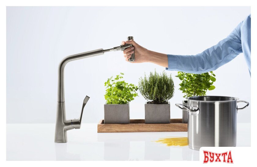 Смеситель Hansgrohe Metris Select 14884800 3