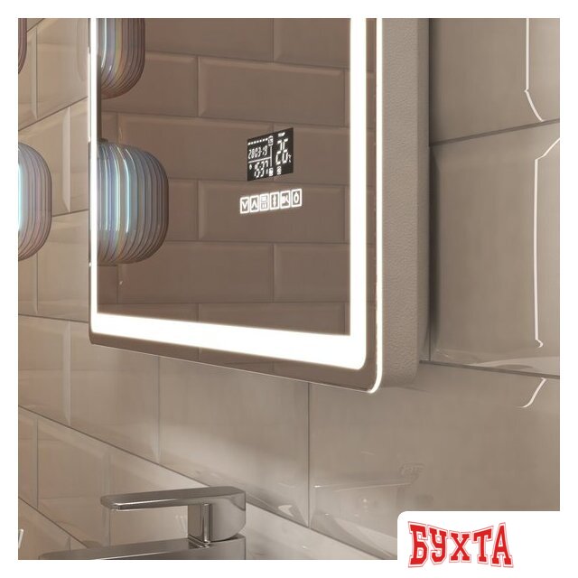 Мебель для ванных комнат Vigo Зеркало Geometry Media voice 800 5