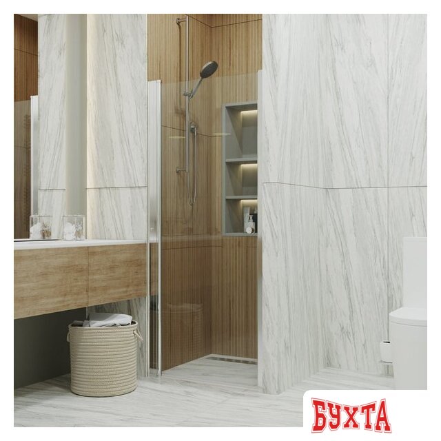 Душевая дверь Triton Уно 70x185 (прозрачное стекло) 4