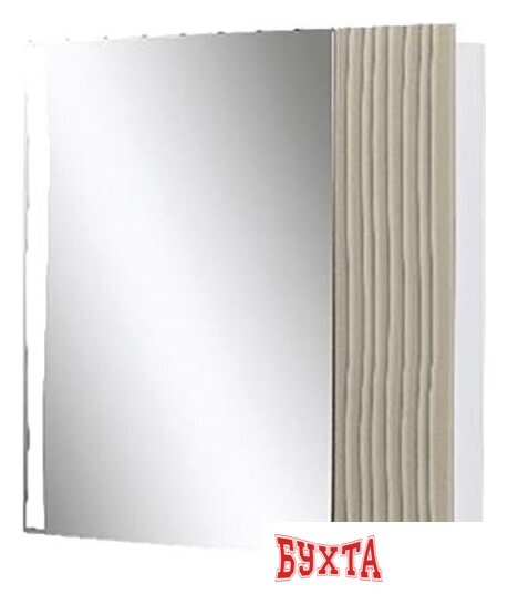 Мебель для ванных комнат Volna Шкаф с зеркалом Lotty LED 80 (латте)