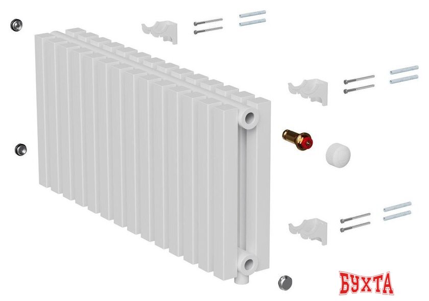 Дизайн-радиатор Royal Thermo Shift Q30 VC2030 - 14 секций RAL9016 5