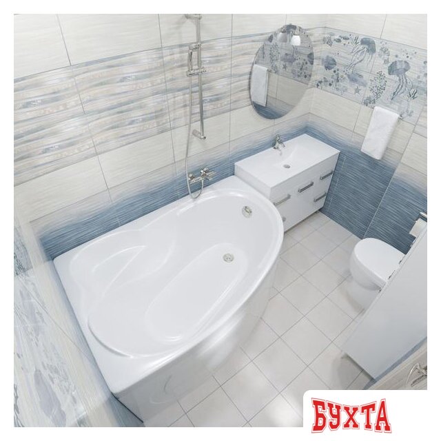 Ванна Triton Николь 160x100L (с каркасом, экраном и сифоном) 3