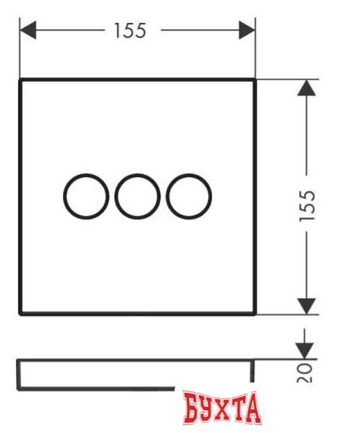 Переключатель режимов Hansgrohe ShowerSelect 15764670 2