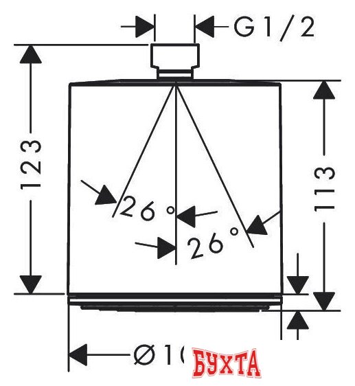 Верхний душ Hansgrohe Pulsify 24130000 3