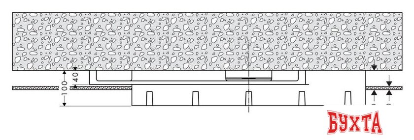 Скрытая часть верхнего душа Hansgrohe Raindance Rainmaker 28414180 2