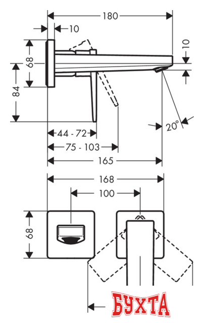 Смеситель Hansgrohe Metropol 32525000 2
