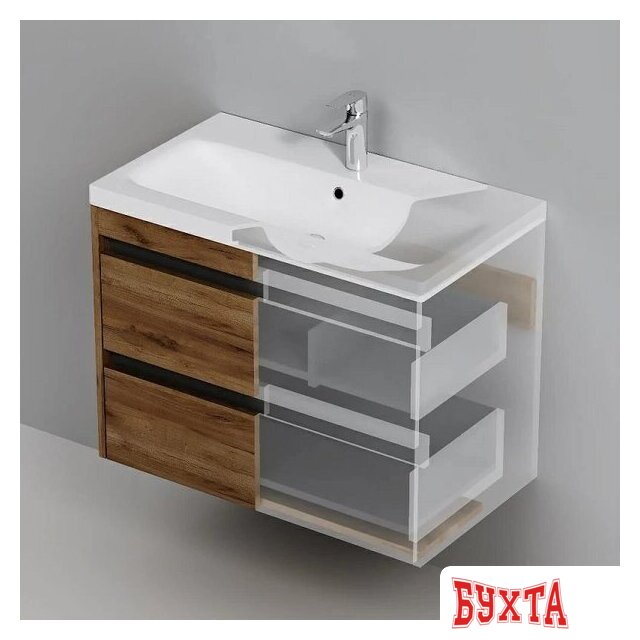 Мебель для ванных комнат AM.PM Тумба с умывальником Pulse M91-FHX0752OF-WCC0752WG 5