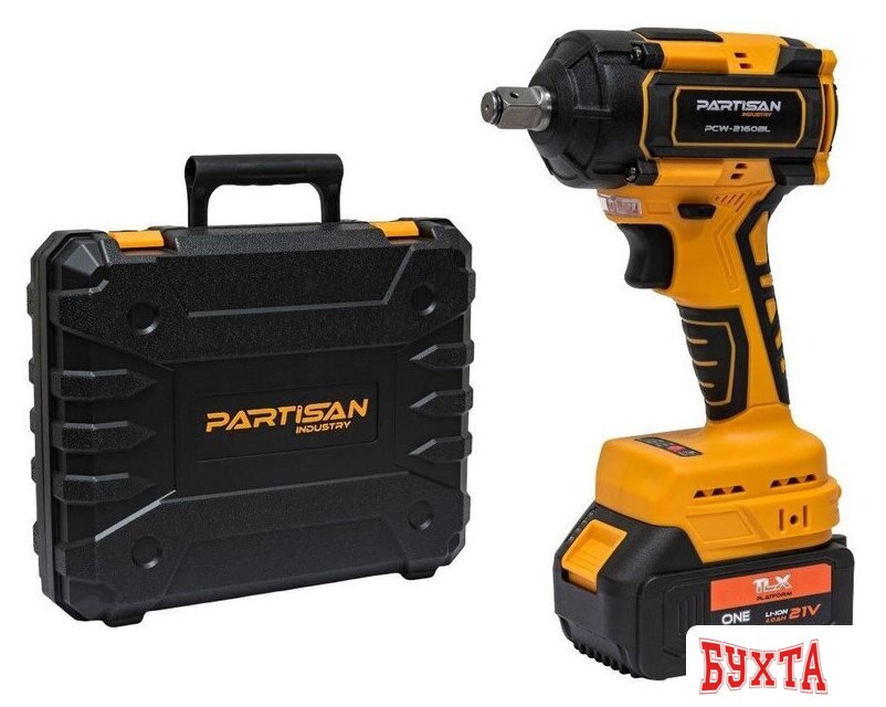 Гайковерт Partisan PCW-2160BL (с 1-им АКБ, кейс)