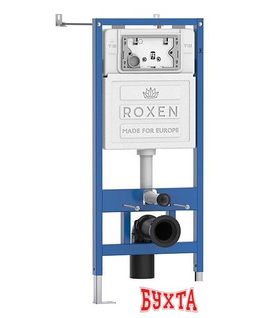 Унитаз подвесной Roxen Antares Tornado в комплекте с инсталляцией StounFix Dual Fresh 6 в 1 968313 (кнопка: черный матовый) 2