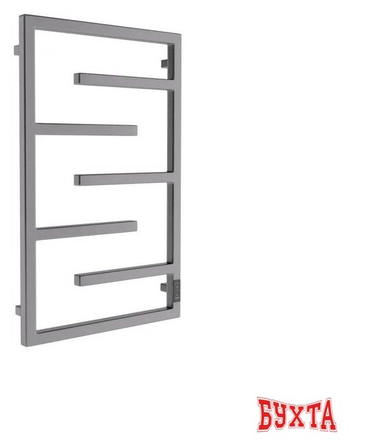 Полотенцесушитель Маргроид Ferrum Preim СНШ профильный 80*50 Графит, скрытого монтажа, таймер справа