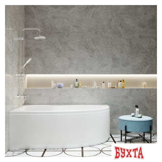 Ванна Triton Мари 170x110 R (с каркасом, экраном и сифоном) 3