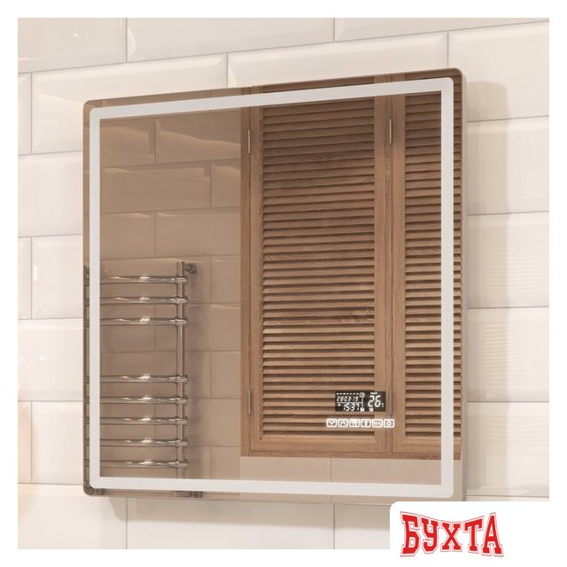 Мебель для ванных комнат Vigo Зеркало Geometry Media voice 700 3