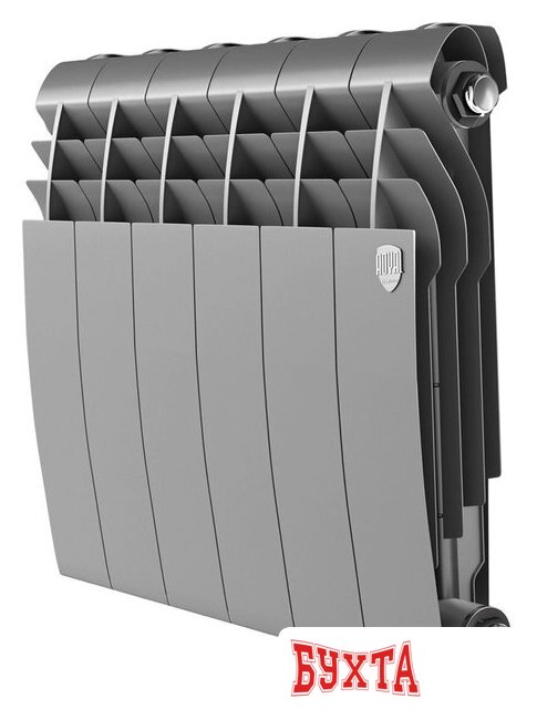 Биметаллический радиатор Royal Thermo Biliner B 350 Серебристый - 6 секций