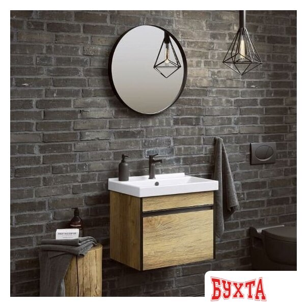 Мебель для ванных комнат Aqwella Тумба с умывальником Urban URB0105DB+4630055557578 3