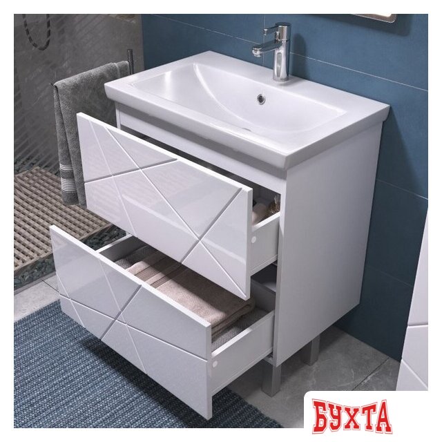 Мебель для ванных комнат Vigo Тумба под умывальник Geometry 700-0-2 Фостер 3