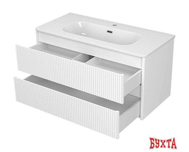 Мебель для ванных комнат Brevita Тумба под умывальник Riva 100 RIV-07100-0102Я 5