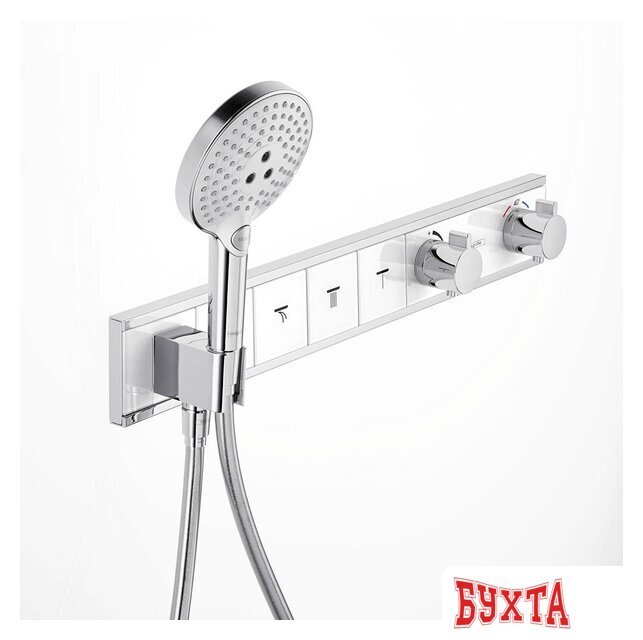 Смеситель Hansgrohe RainSelect 15357400 (белый/хром) 3